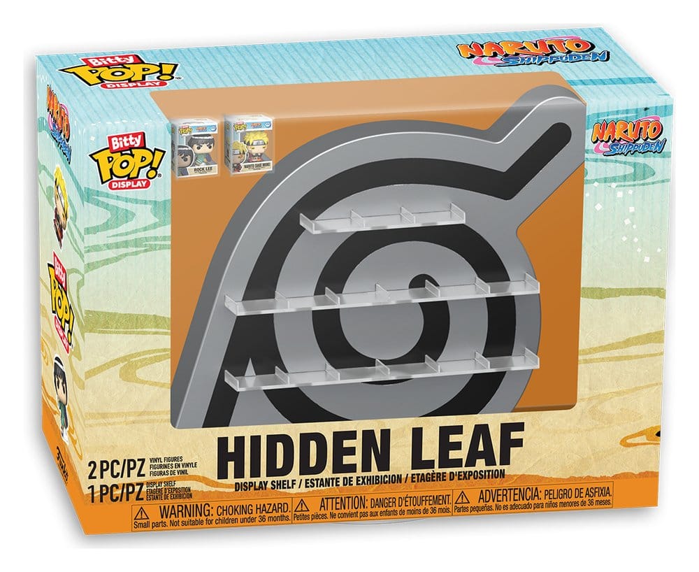 Naruto Bitty POP! Display Vinilo Figuras Hoja Oculta
