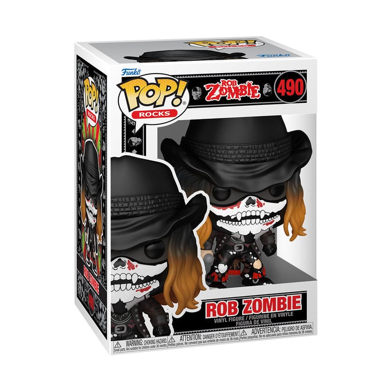 Rob Zombi POP! Rocks Figura Vinilo Rob Zombie con Bandana 9 cm