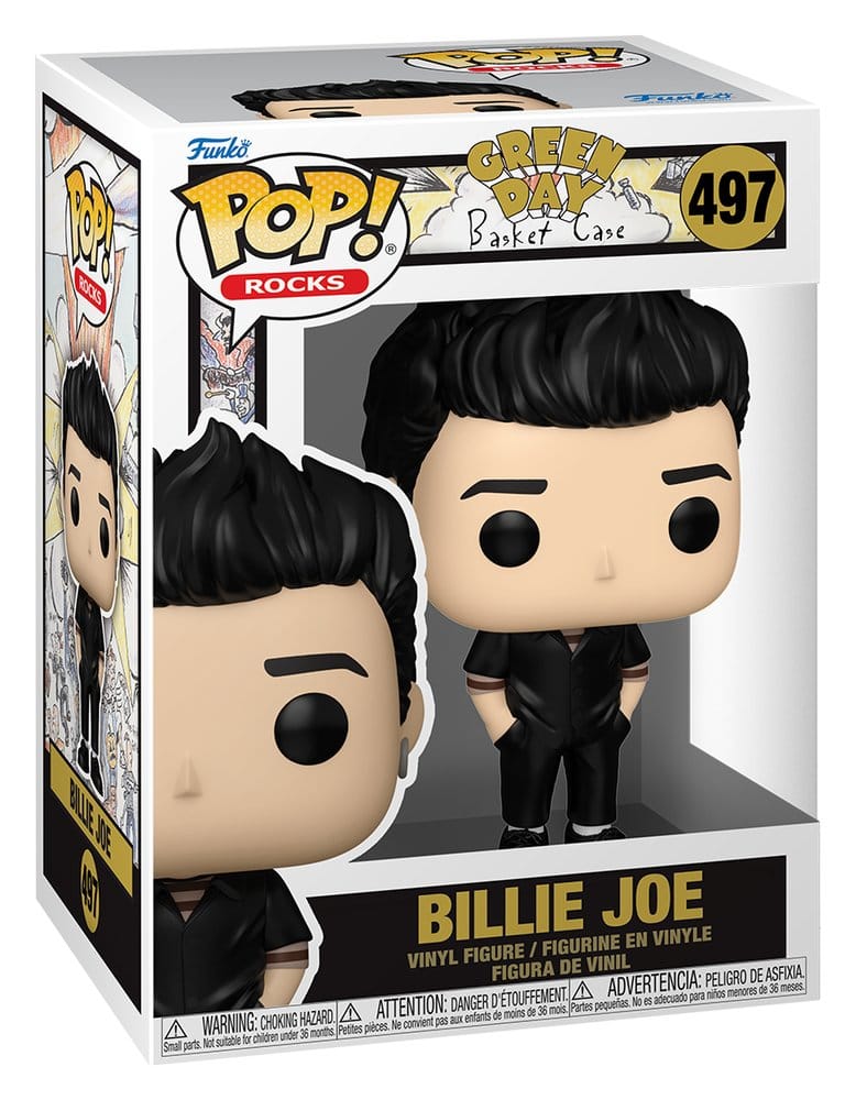 Yeşil Gün POP'u! Rocks Vinil Figür Billie Joe (Sepet Kutusu) 9 cm