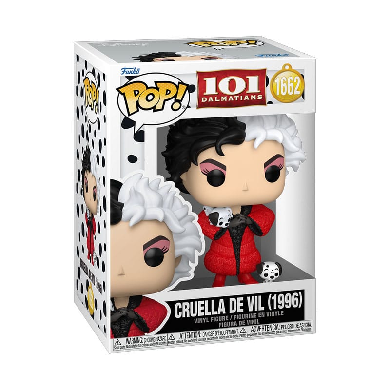 101 Dálmatas (1996) ¡POP! Disney Figura Vinilo Cruella De Vil 9 cm