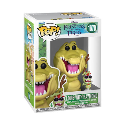 ¡La princesa y el sapo POP! Disney Figura Vinilo Louis con Raymond 9 cm