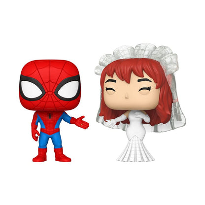 Meraviglia POP! Figure in vinile Confezione da 2 coppie di supereroi - SM e MJ 9 cm