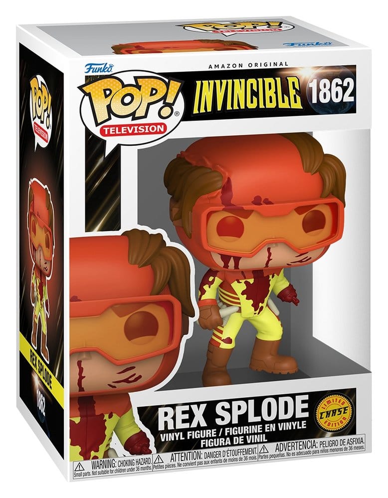 Invincible 2 POP! Vinylfigurer Rex Splode med Chase 9 cm sortiment (6)
