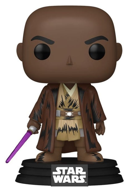 Star Wars: Mandalorian e Grogu POP! Figura in vinile Mace Windu (Retrò) 9 cm