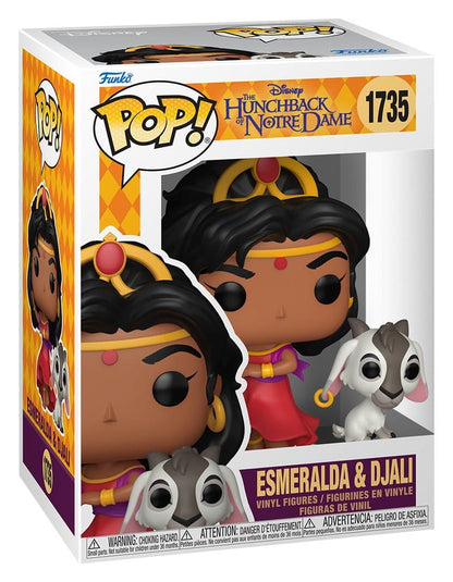 Le Bossu de Notre Dame POP! Figurine en vinyle Esmeralda & Djali 9 cm