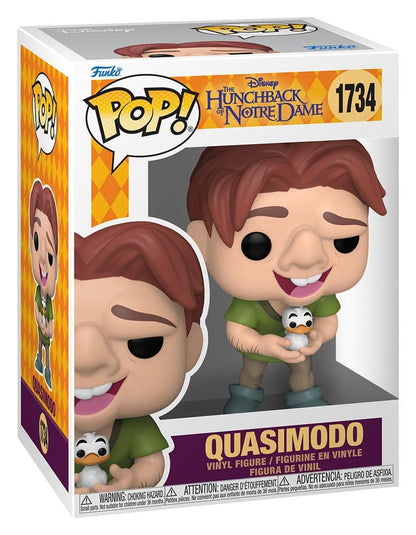 Der Glöckner von Notre Dame POP! Vinylfigur Quasimodo mit Vogel 9 cm