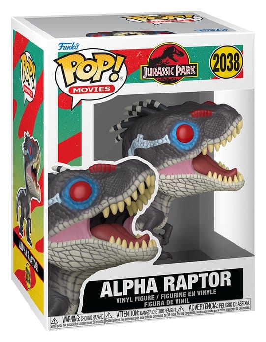 Jurassic Park POP! Film Vinyl Figur Alpha Raptor 9 cm