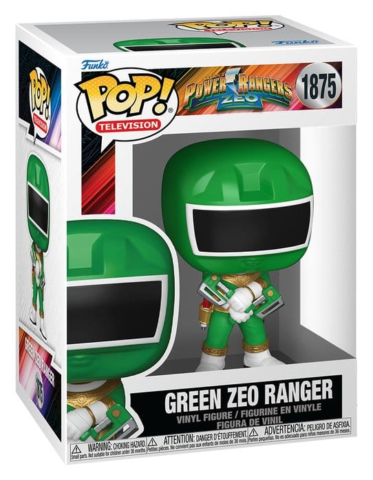Power Rangers Zeo POP! Películas Figuras Vinilo Zeo Ranger Verde 9 cm
