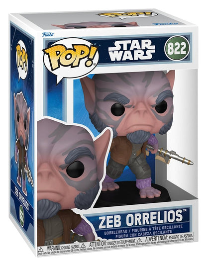 Star Wars: The Mandalorian og Grogu POP! Vinyl Bobblehead Figur Zeb Orrelios 9 cm