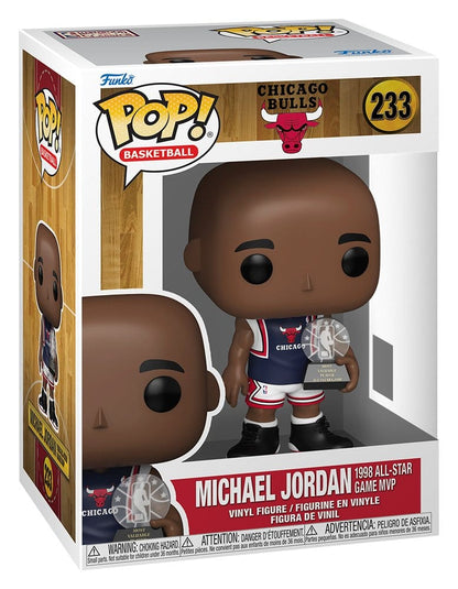 Leyendas de la NBA POP! Figura Vinilo Deportiva Bulls- Michael Jordan (1998 ASG MVP) 9 cm