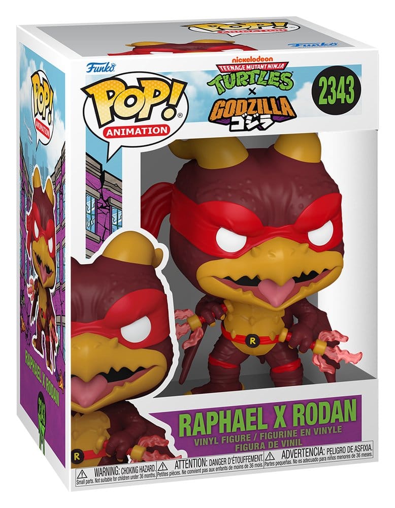 Godzilla x Turtles POP! Animations-Vinylfigur Raphael X Rodan 9 cm