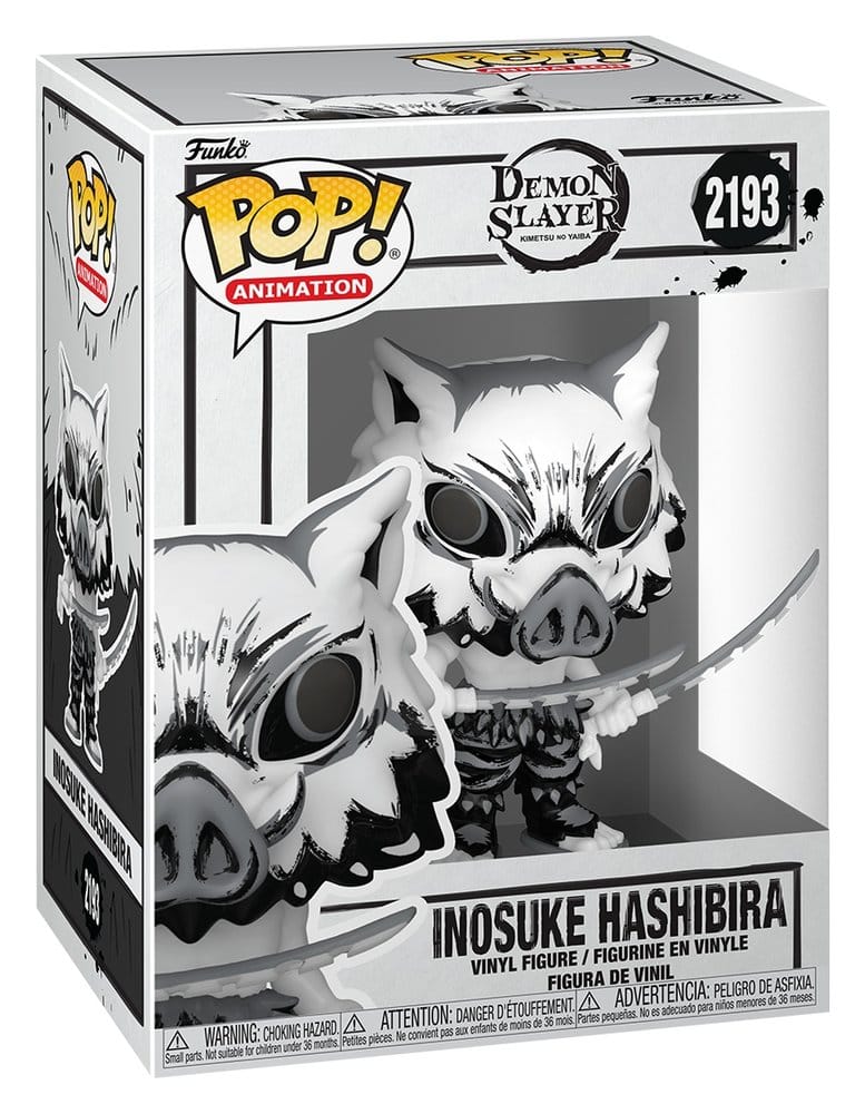 Demon Slayer: Kimetsu no Yaiba POP! Figuras de Vinilo de Animación Inosuke(Sumi-Ink) 9 cm