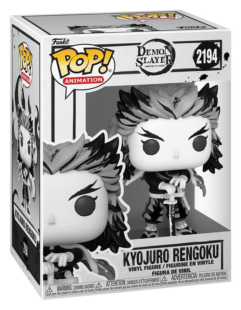 Demon Slayer: Kimetsu no Yaiba POP! Animation Vinylfigurer Rengoku(Sumi-Ink) 9 cm