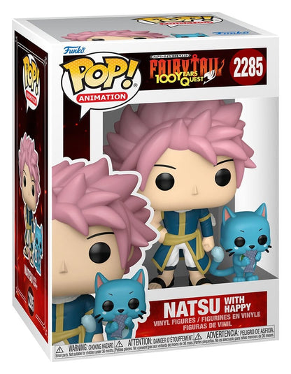 Fairy Tail-100 Years Quest POP! Animation Vinyl Figur Natsu & Happy 9 cm