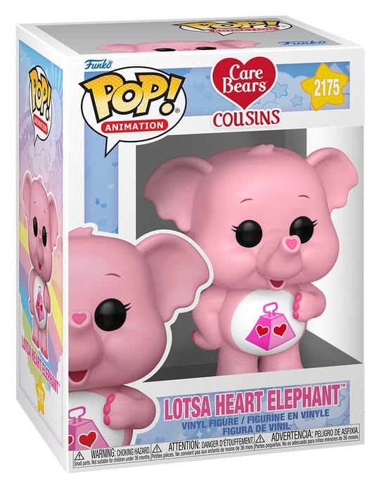 Die Glücksbärchis POP! Animations-Vinylfigur Lotsa Heart Elephant 9 cm