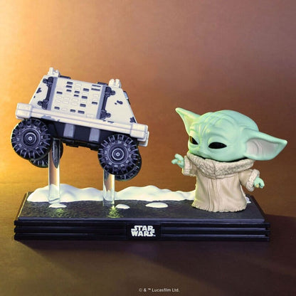 Star Wars: The Mandalorian og Grogu POP! Moment Vinyl Figurer Grogu med Polar Mus Droid 9 cm