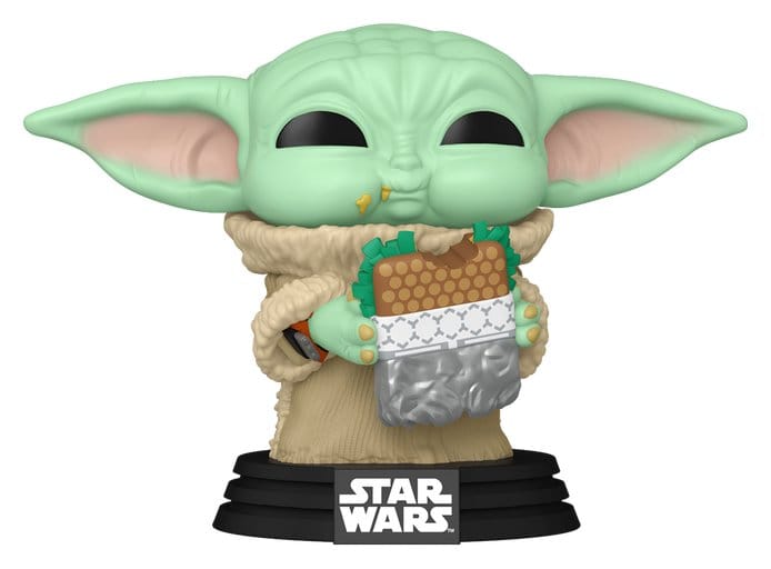 Star Wars: The Mandalorian und Grogu POP! Vinylfigur Grogu mit Sandwich 9 cm