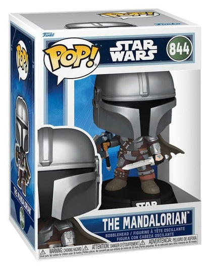 Star Wars: El Mandaloriano y Grogu POP! Figura Vinilo The Mandalorian (Dual Wield) 9 cm