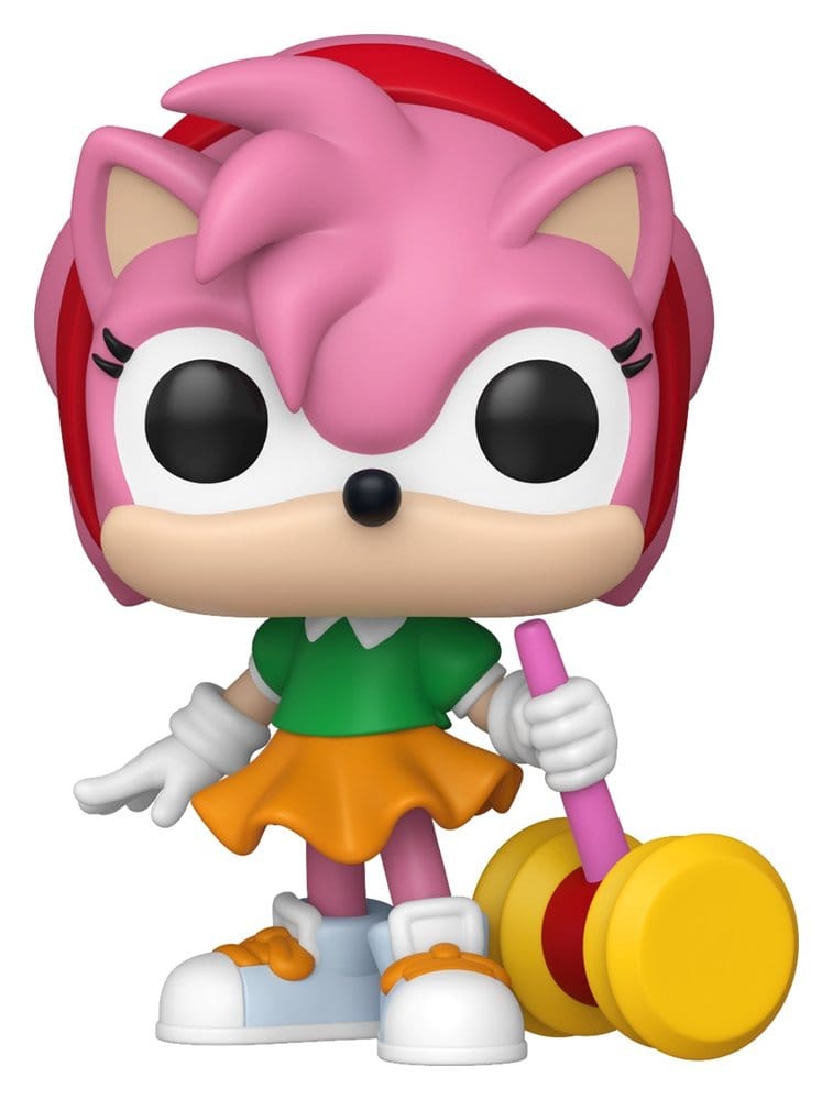 Sonic - Le Hérisson POP! Games Figurines en Vinyle Amy Rose avec Piko Hammer avec Chase 9 cm Assortiment (6)