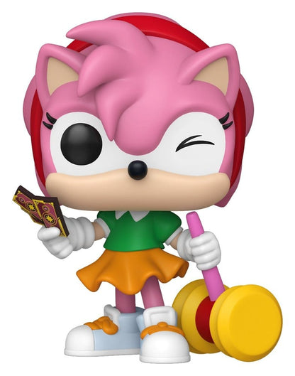 Sonic - Le Hérisson POP! Games Figurines en Vinyle Amy Rose avec Piko Hammer avec Chase 9 cm Assortiment (6)