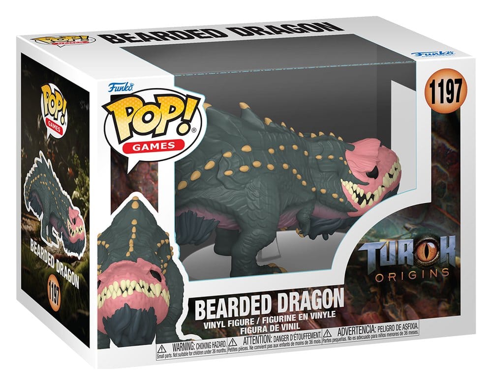 Turok POP! Oyunlar Vinil Şekil Sakallı Ejderha 9 cm