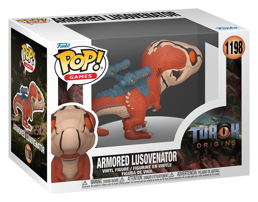 Turok POP! Games Figurine en vinyle Lusovenator blindé 9 cm