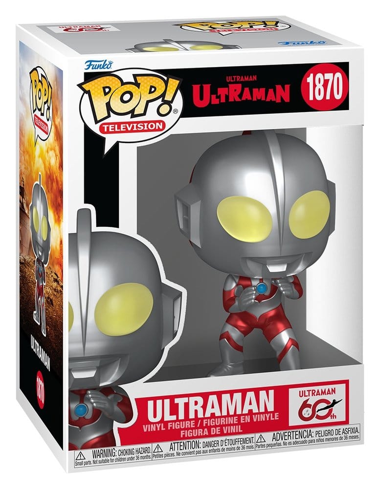 Ultraman POP! Heroes Vinile Ultraman (Metallico) 9 cm