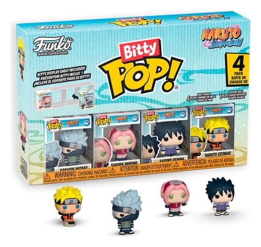 Naruto Bitty POP! Zaslon za pakiranje 4 vinilne figure (12) 2,5 cm