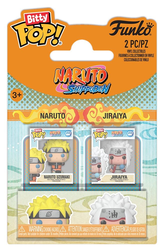 Naruto Bitty POP! Vinylfigurer 2-pack Naruto & Jiraiya 2 cm