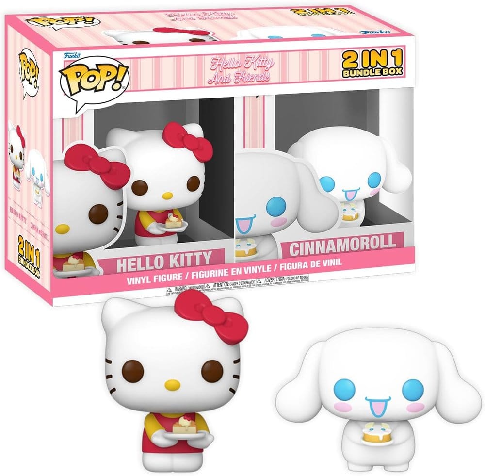 Exklusive Hello Kitty-Box Cinnamoroll und Hello Kitty mit zusammengebautem Kuchen