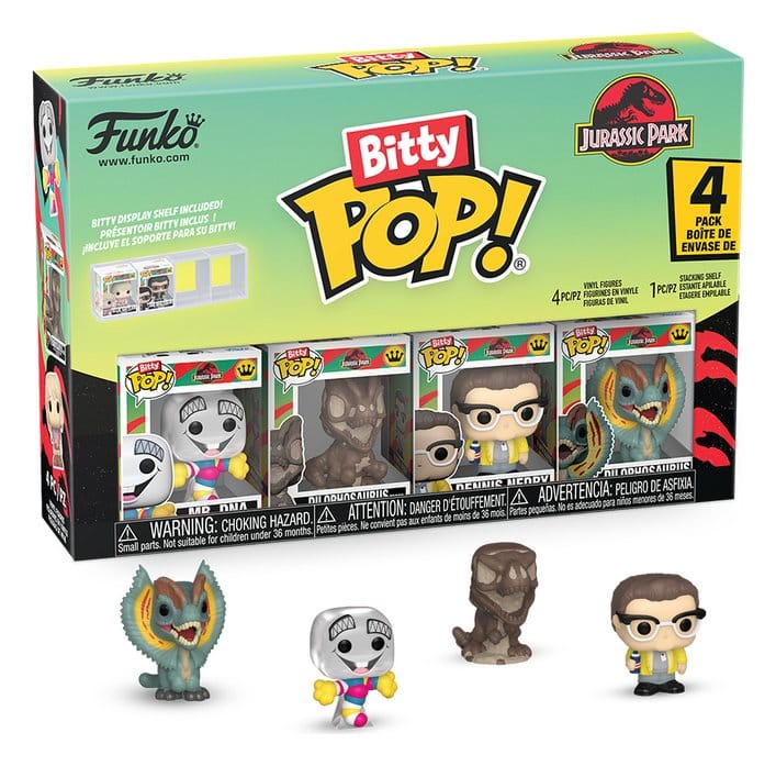 Jurassic Park Bitty POP! Vinyl Figur 4-Pack Mr. DNA 2,5 cm