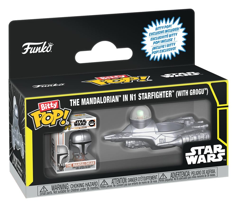 Star Wars Bitty POP! Ride Vinyl Figur N1 mit Mando 2,5 cm