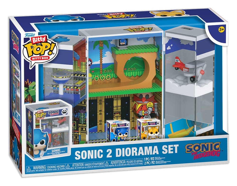 Sonic 2 Bitty POP! Scatole in vinile con figure Diorama