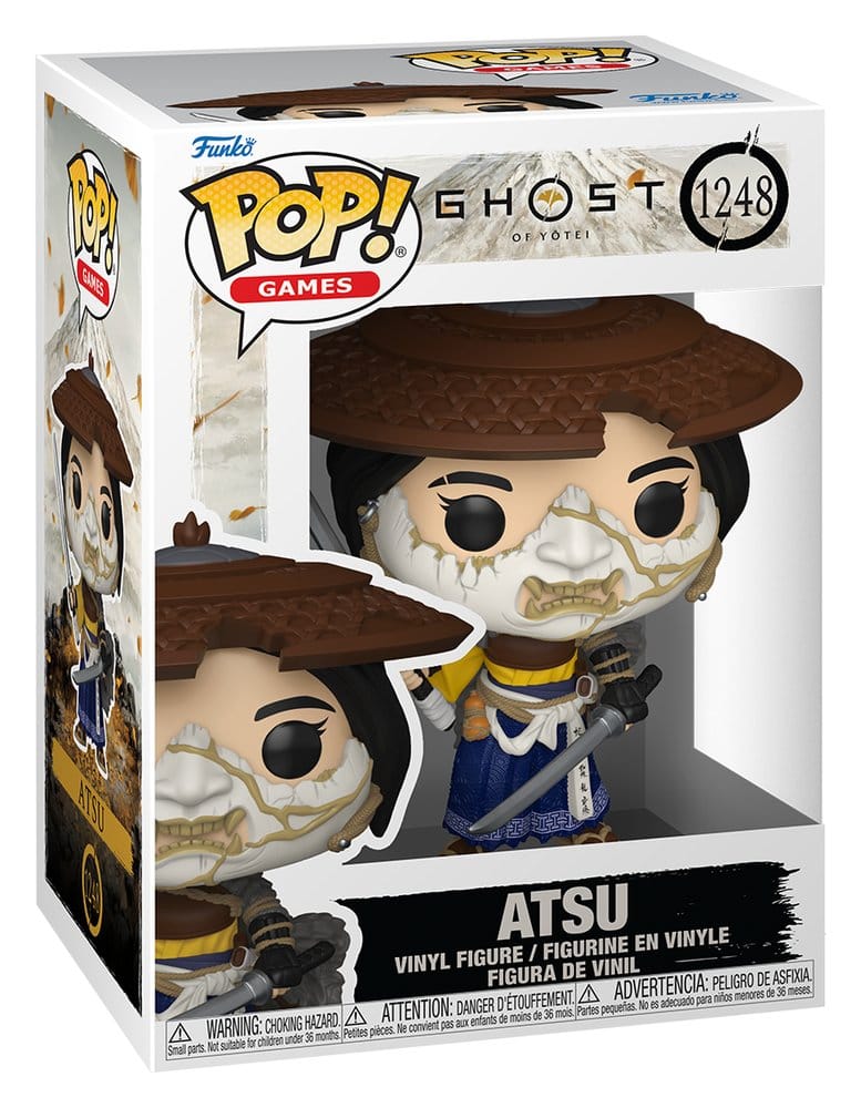 Ghost of Yotei POP! Spel Vinyl Figur Atsu 9 cm