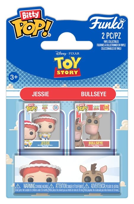 Toy Story Bitty POP! Confezione da 2 figurine in vinile Jessie e Bullseye 2 cm