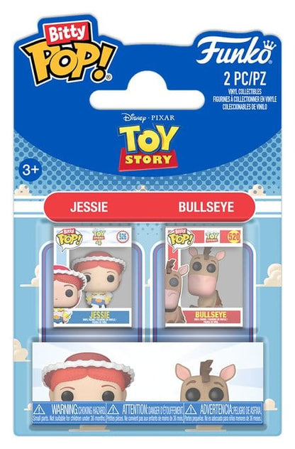 Toy Story Bitty POP! Confezione da 2 figurine in vinile Jessie e Bullseye 2 cm