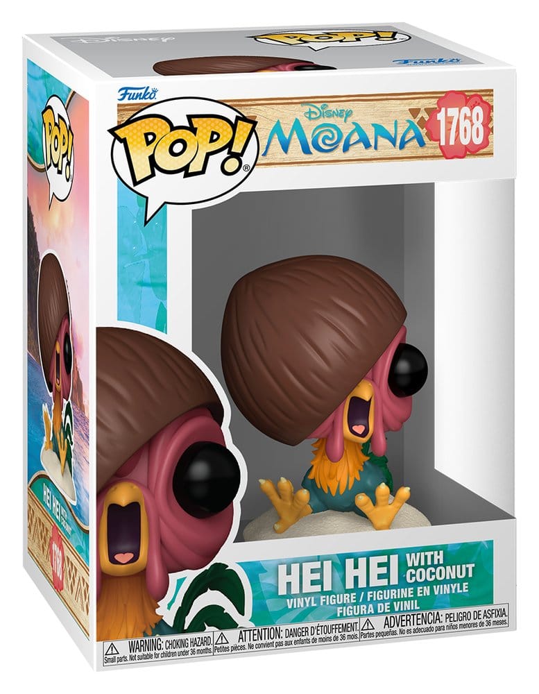 Moana POP! & Buddy vinilna figura Hei Hei s kokosom 9 cm