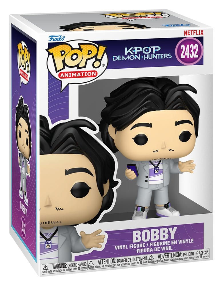 KPop Dæmonjægere POP! Animation Vinyl Figur Bobby 9 cm