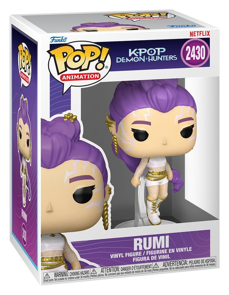 KPop Dämonenjäger POP! Animation Vinyl Figuren Rumi mit Chase (Glow) 9 cm Sortiment (6)