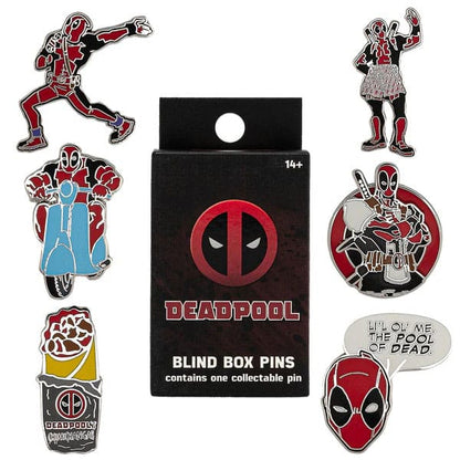 Marvel Loungefly Emalje Pins Blind Box Sortiment Deadpool (12)