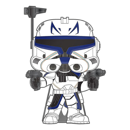 Star Wars Clone Wars Loungefly Pop! Emalje Pin Captain Rex (glød-i-mørk) 10 cm