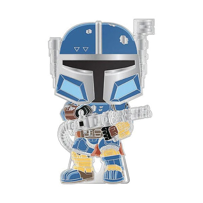 Star Wars Loungefly Pop! Pin di smalto pesante armatura mando 10 cm