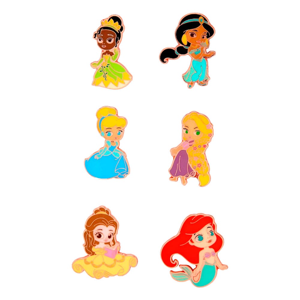 Disney Loungefly POP! Enamel Pins Princess Chibi 4 cm Assortment (12)