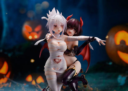 Ayakashi Triangle PVC Statue Matsuri Kazamaki & Suzu Kanade & Shirogane 25 cm