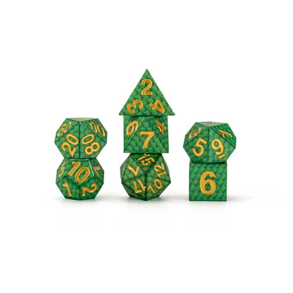 Dragon Storm taglienti da dadi in silicone set scale di draghi verdi (7)