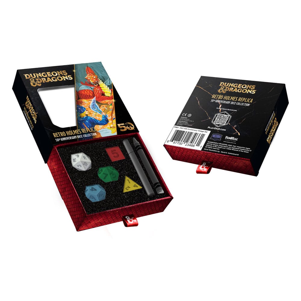 Dungeons & Dragons DICE Sæt 50 -års jubilæum: Retro Holmes Replica