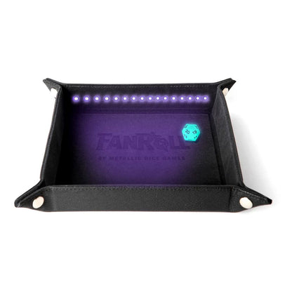 FanRoll Shadowlight Plateau à dés pliable Blacklight Noir