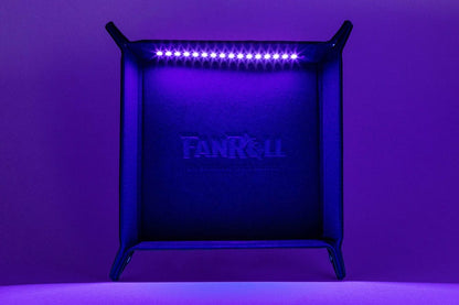 FanRoll Shadowlight Plateau à dés pliable Blacklight Noir