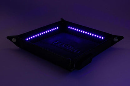 FanRoll Shadowlight Plateau à dés pliable Blacklight Noir
