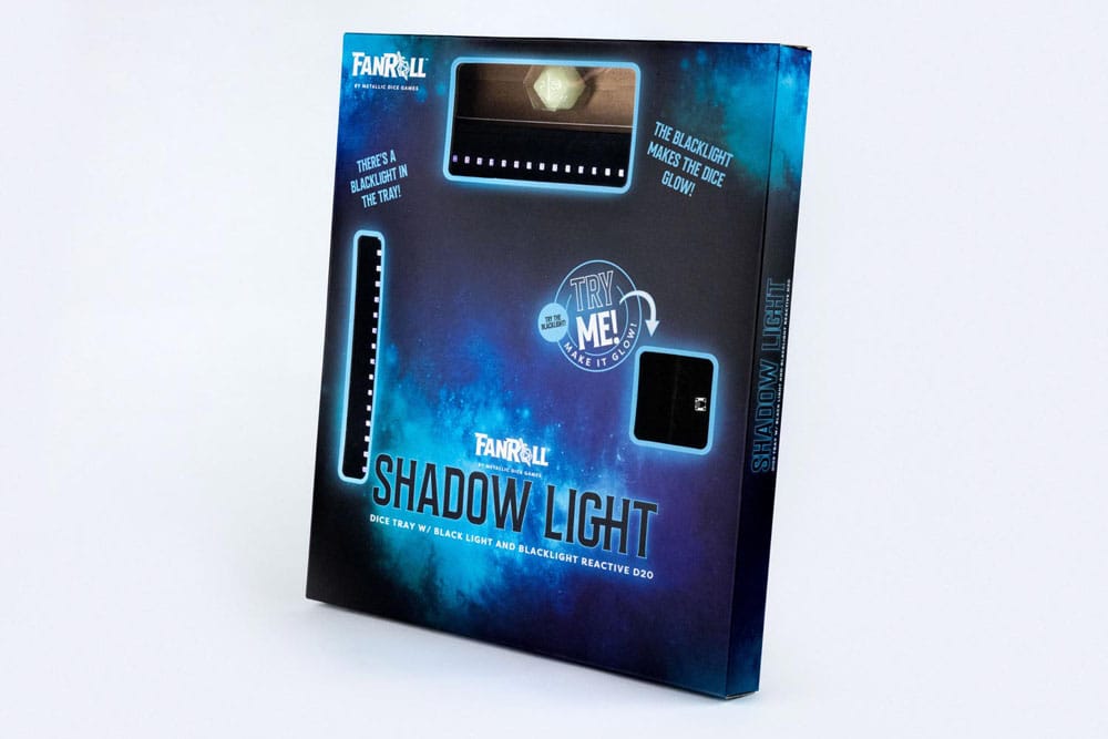 FanRoll Shadowlight Plateau à dés pliable Blacklight Noir